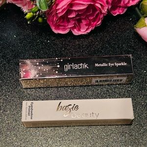 🌿 Girlactik METALLIC EYE SPARKLE EYESHADOW + BASIC BEAUTY Eyeshadow Primer